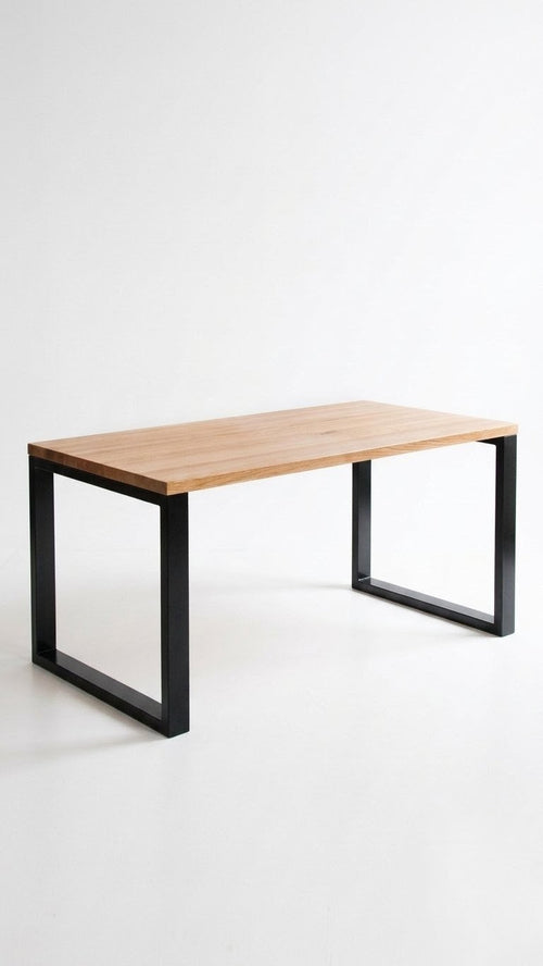 MDF Minimalist Metal Frame Desk